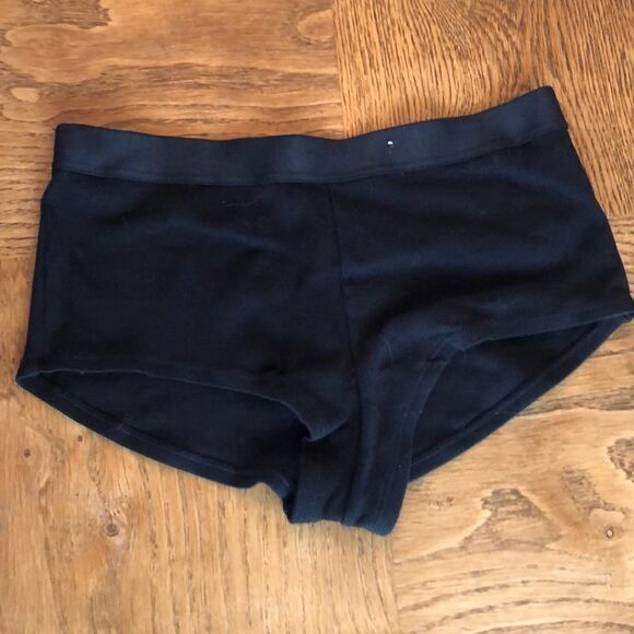 Auden Black Cotton Boy Short Sz Small - Picture 2 of 6